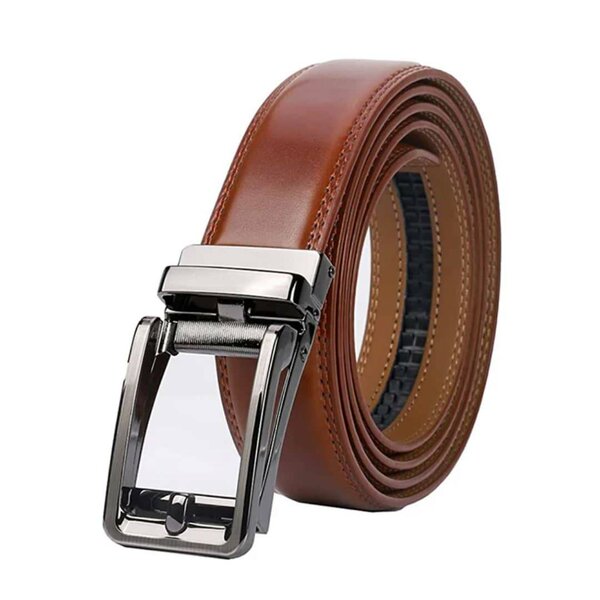 Ceinture en cuir marron homme