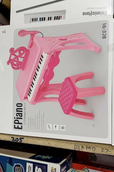 Piano électronique enfant rose