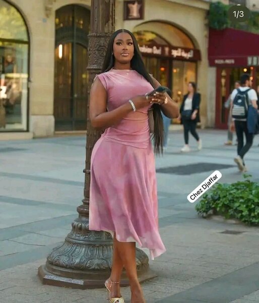 Robe midi tie-dye élégante