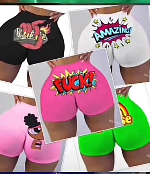 Shorts imprimés humoristiques