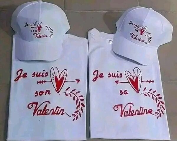 T-shirt et Casquette Couple Saint-Valentin