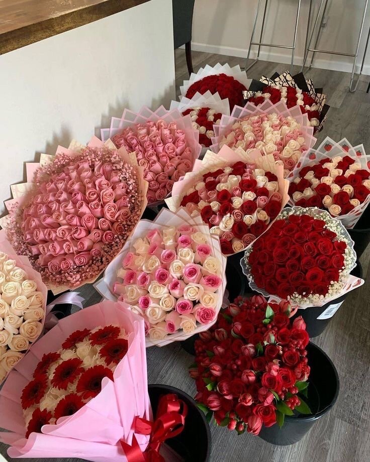 Bouquet de roses luxueux