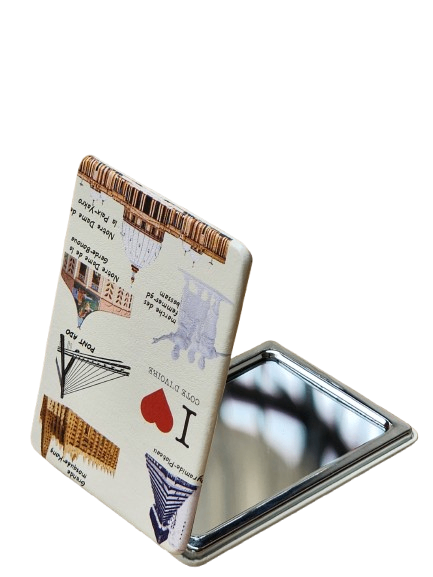 Miroir de poche pliable design
