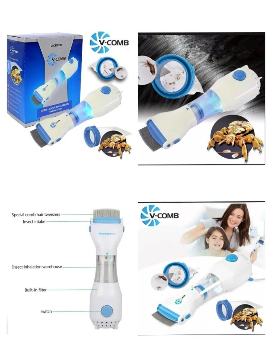 Anti lice electric comb easy application and Durable design