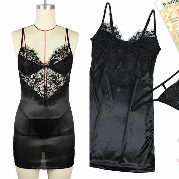 Nuisette en dentelle sexy M