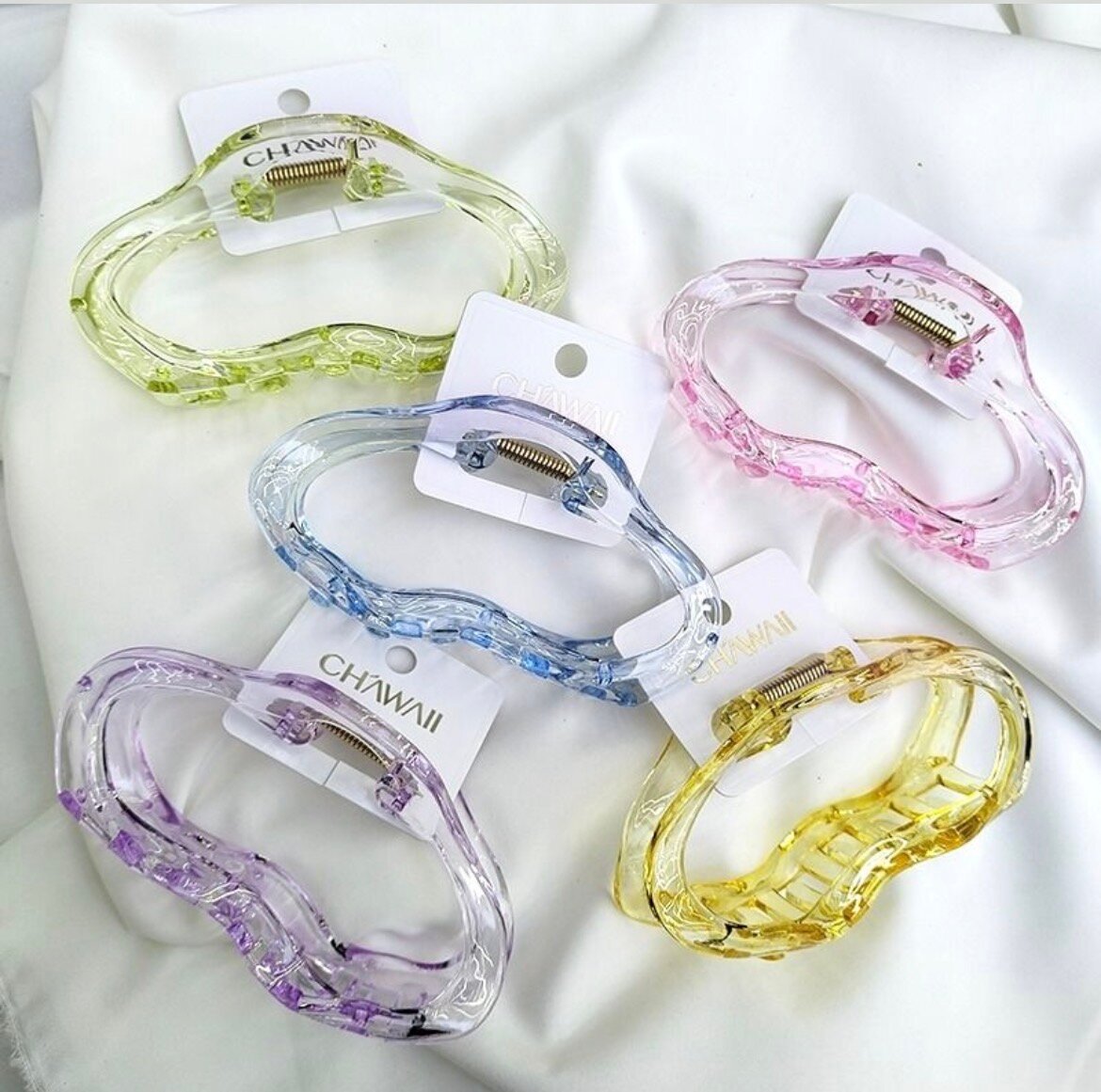 Lot de pinces à cheveux colorées