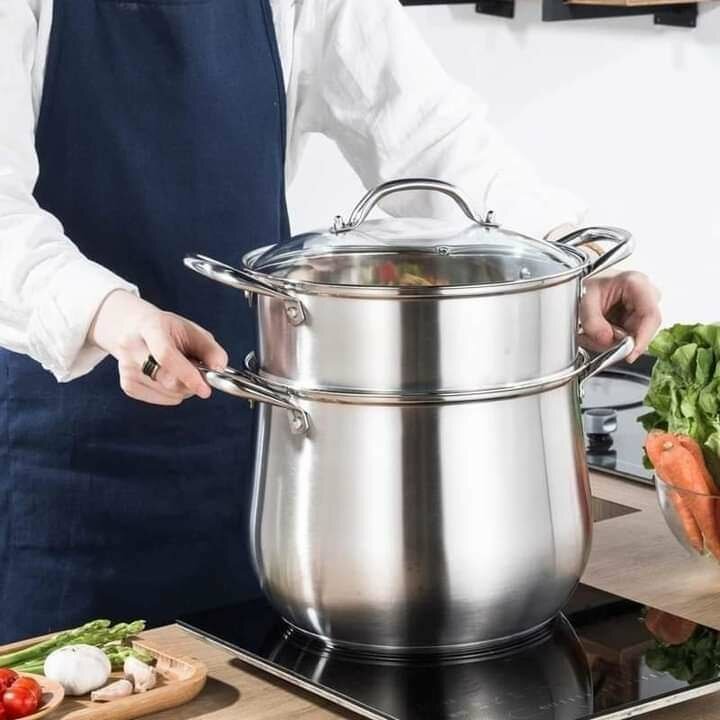 Couscoussier 20 cm avec fermeture en verre