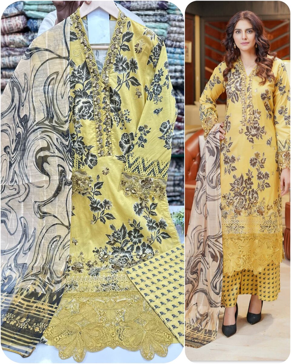 Lawn collection for Eid 7 colours available, dc free