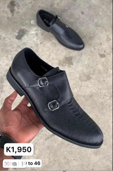 black shoes with straps