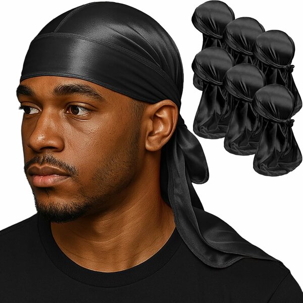Durags en satin pour hommes