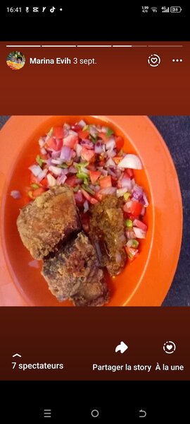 Poisson Frit avec légumes