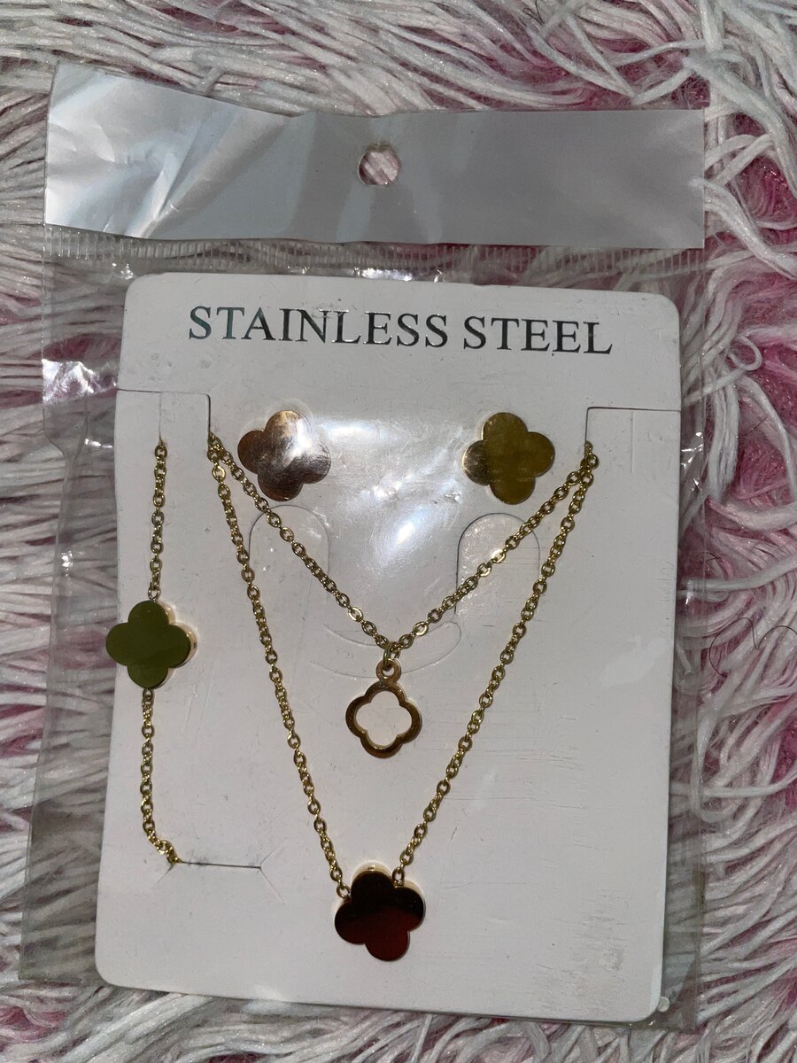 Ensemble Bijoux Acier Inoxydable