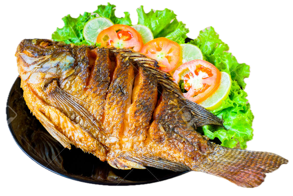 Poisson frit savoureux