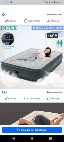 Matelas gonflable & fauteuil gonflable