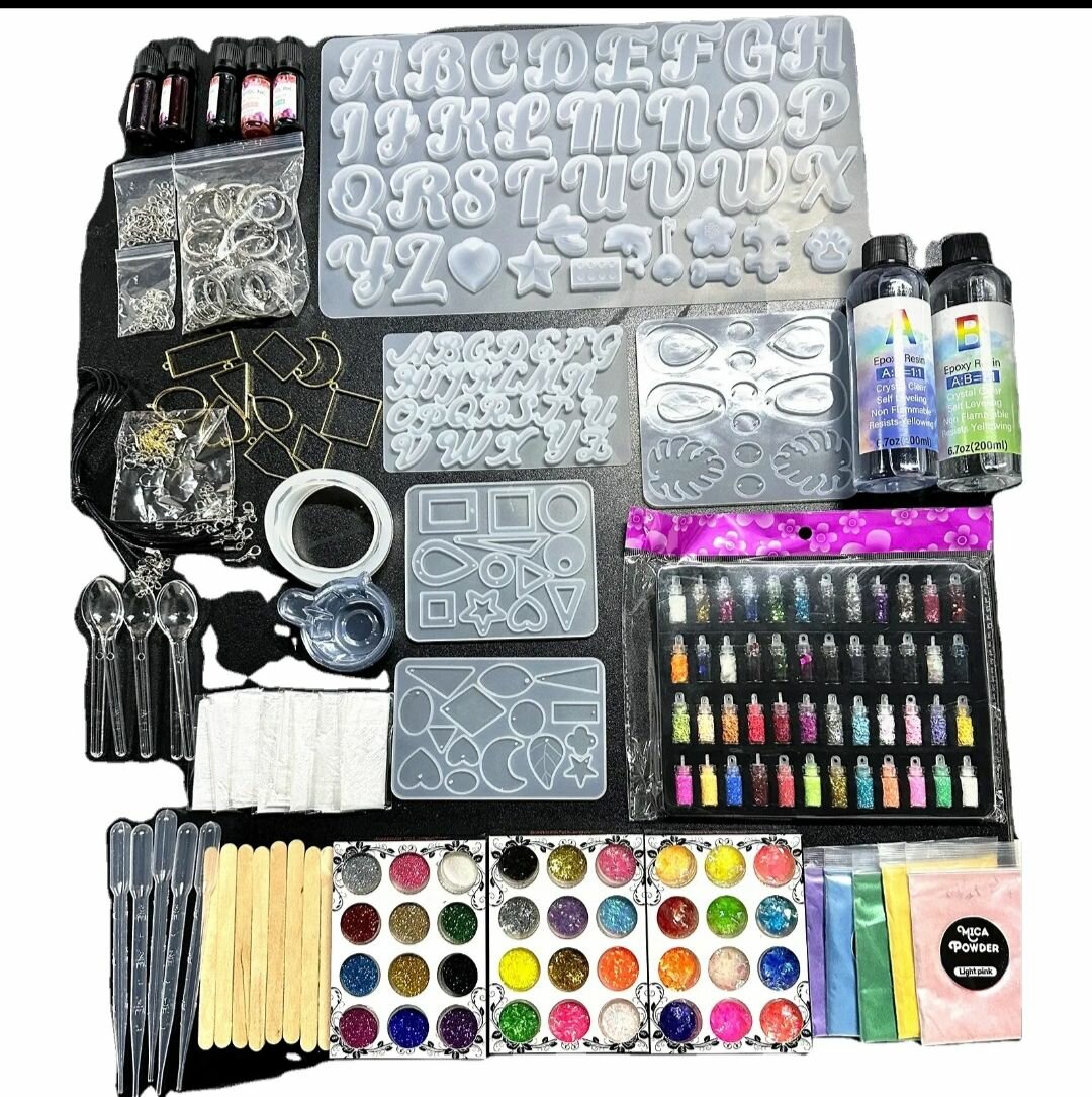 Resin art jewelry beginner set