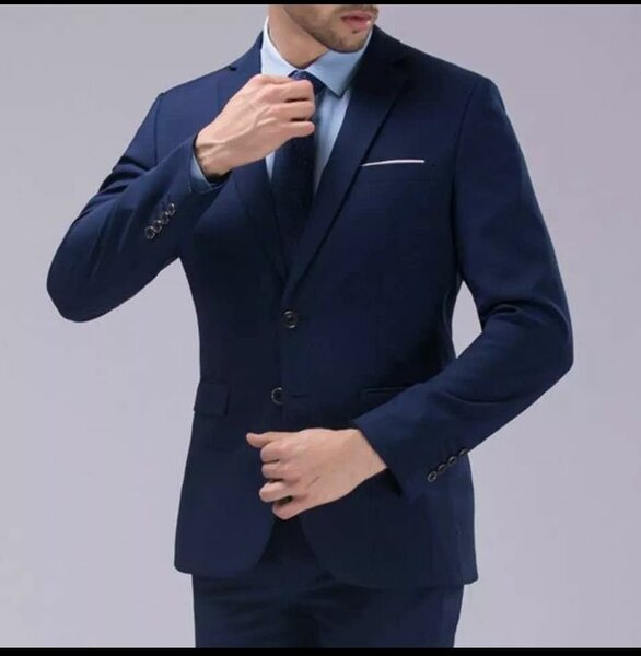 Costume Homme Élégant Bleu