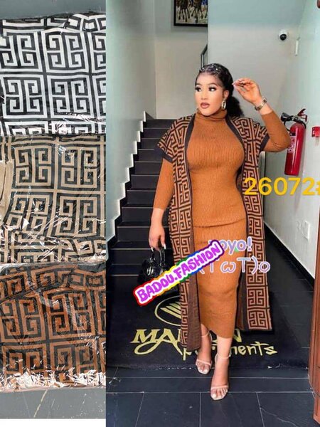 Robe longue à motifs chics