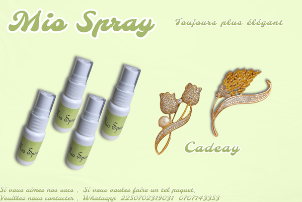 便携香水喷雾&2枚美丽的胸针