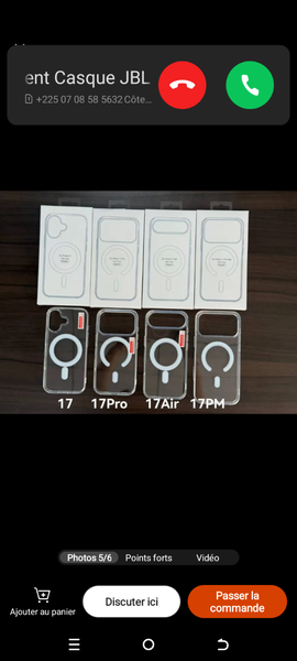 Coque transparente iPhone