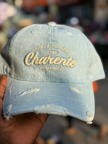 Casquette en jean décontractée