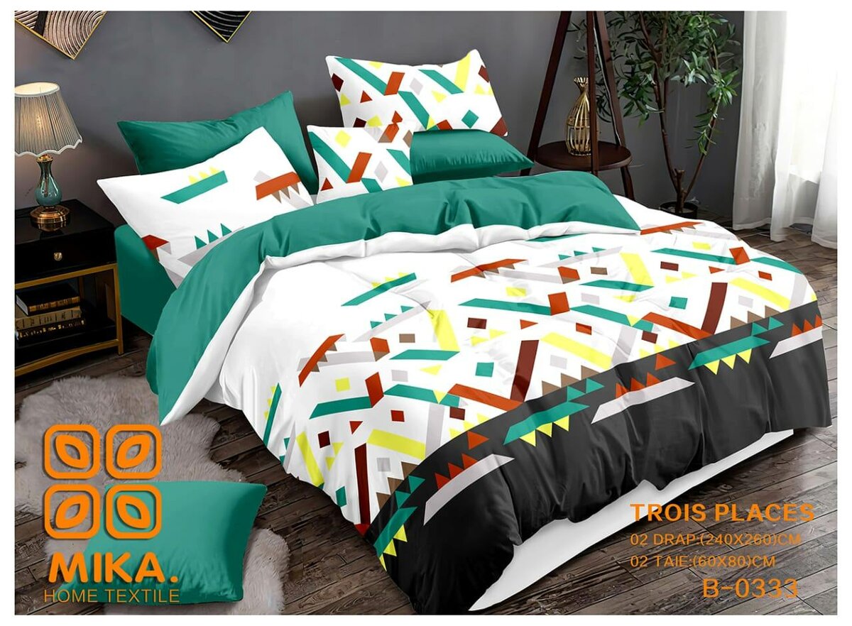 Parure de Lit Moderne Géométrique