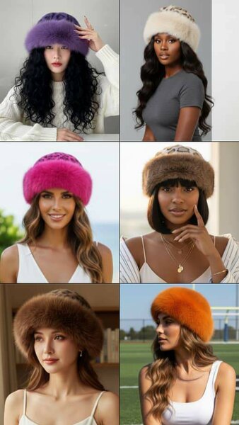 Chapeau en fourrure élégant