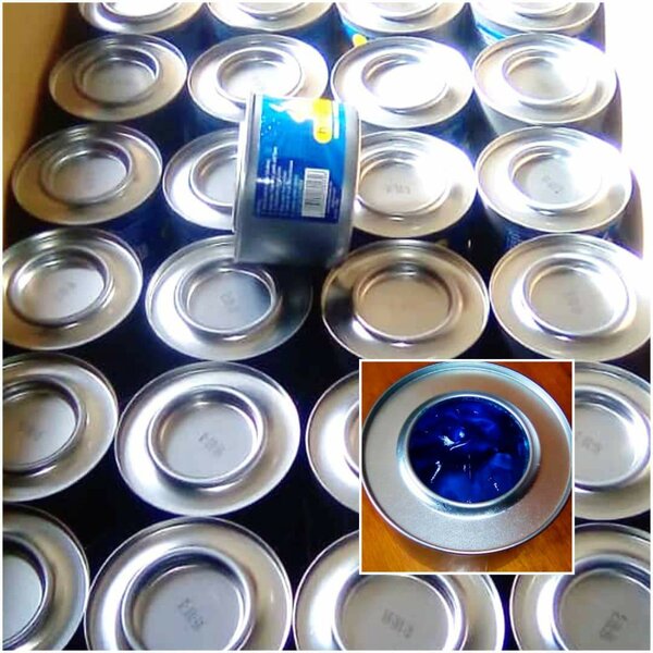 Bougies chauffe-plat bleues