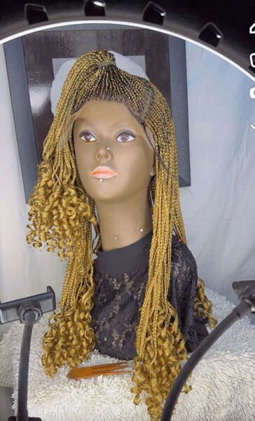 Braided hair wig