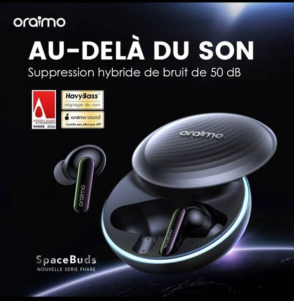 Oraimo SpaceBuds Écouteurs Bluetooth