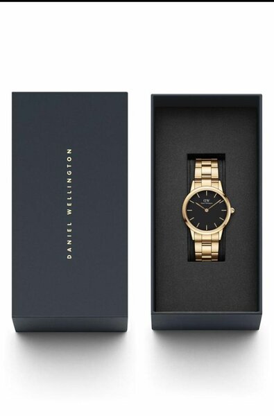 Montre élégante en acier doré