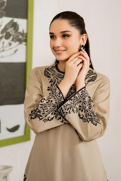 2 Pcs Woman's Unstitched Suit