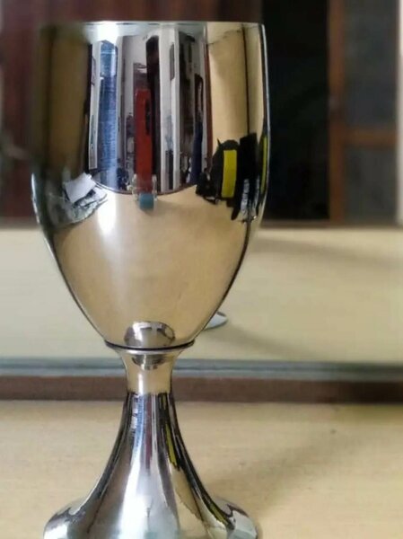 Stainless steel wine glass