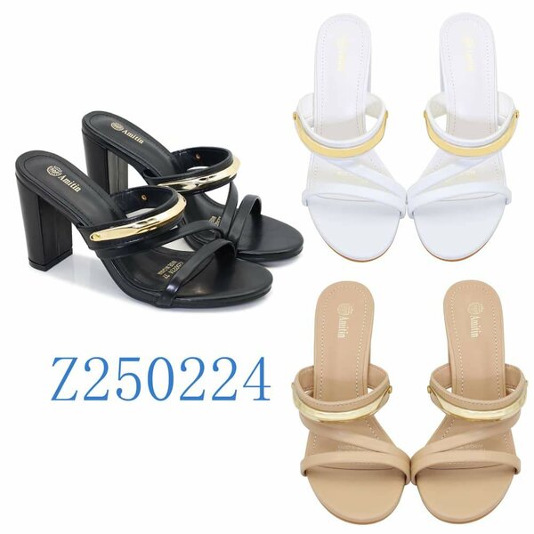 Sandales en Cuir à Talons Chic