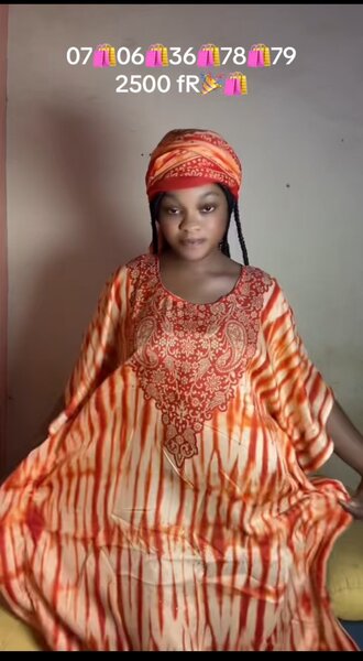 Robe africaine colorée femme