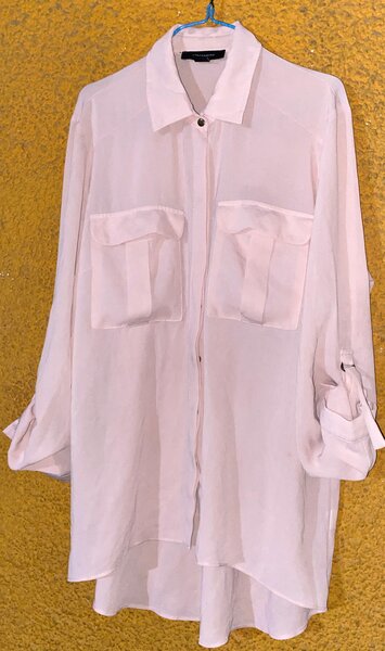 Chemise longue en mousseline