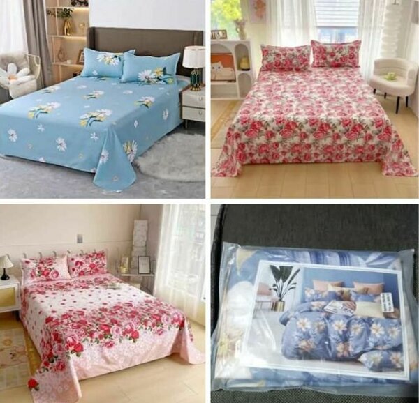 Parure de lit florale