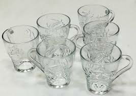 6 Ensemble de tasses en verre