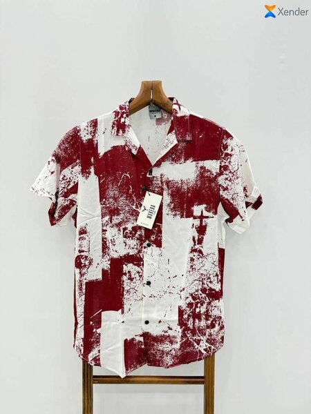 Chemise à motifs décontractée