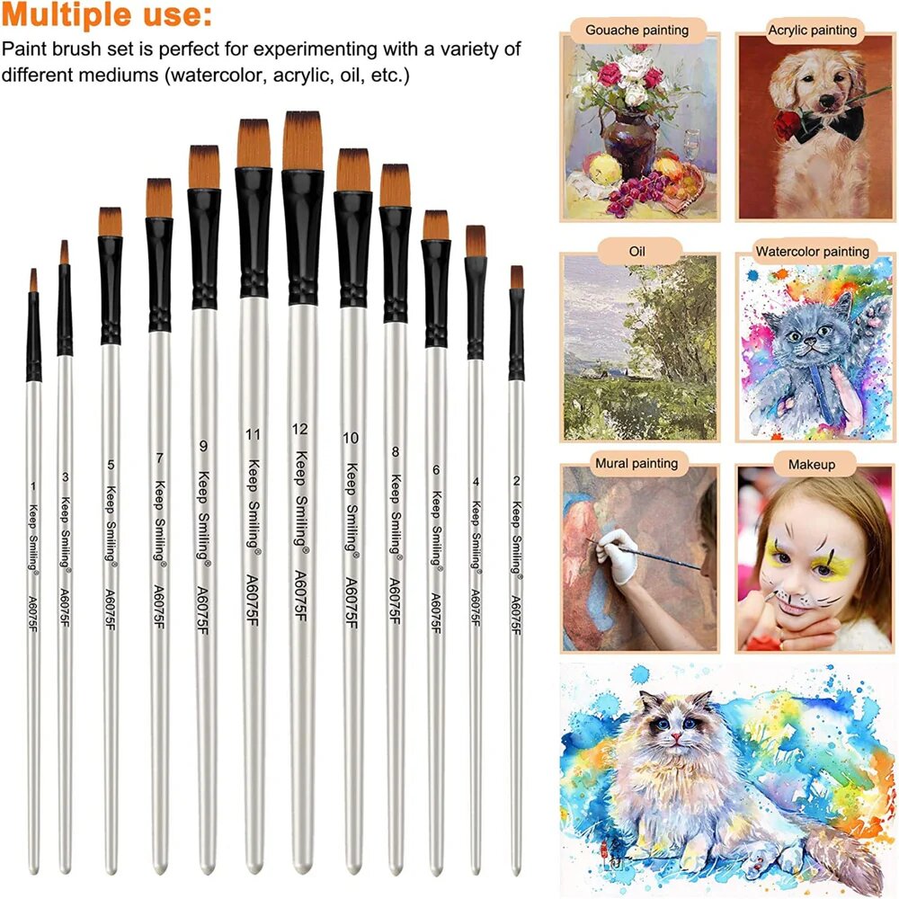 Flat Tip Paint Brush