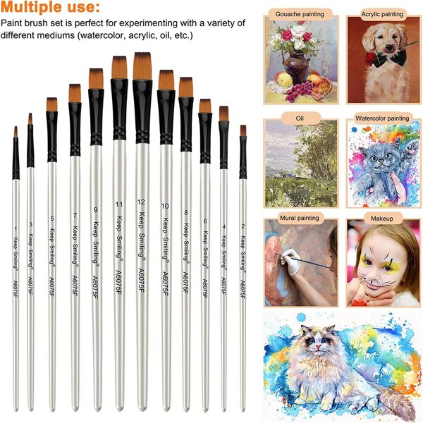 Flat Tip Paint Brush