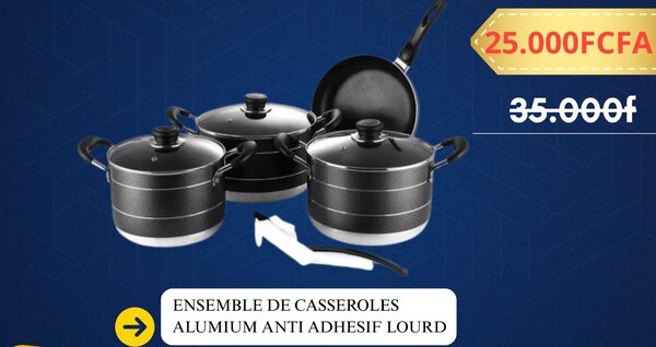 Ensemble Casseroles Antiadhésif