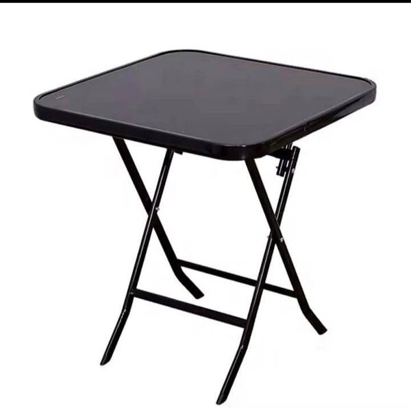 Table pliante carrée noire