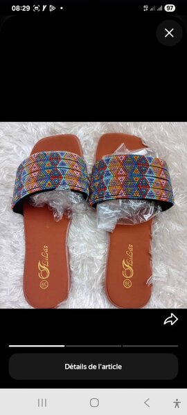 Sandales colorées pour femmes