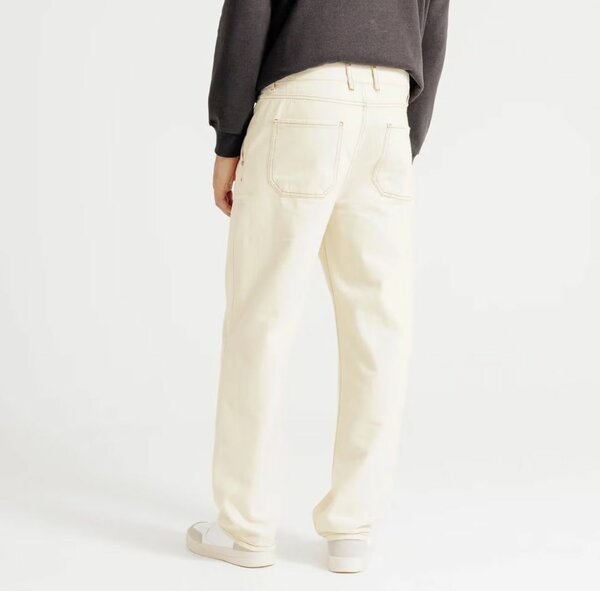 Pantalon jean beige homme