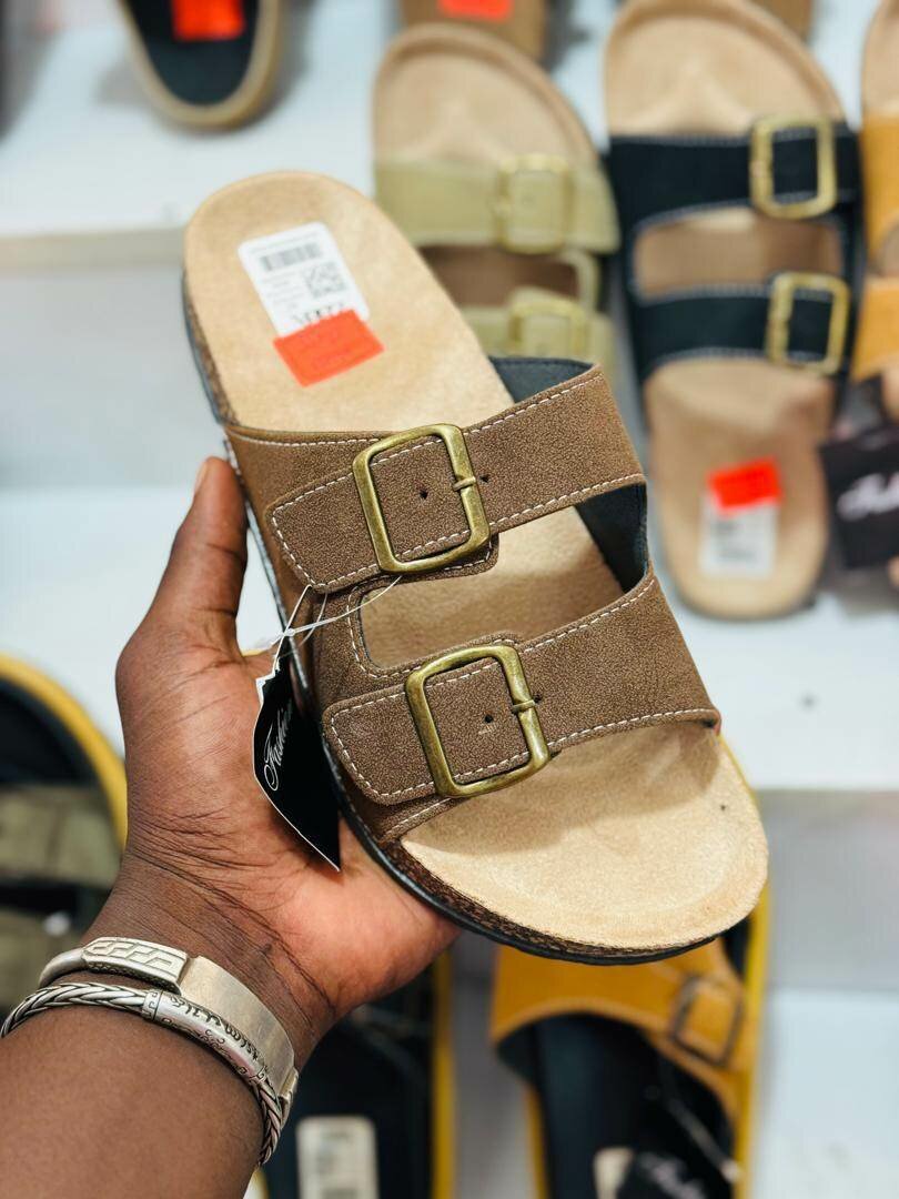 Sandales en cuir confortables