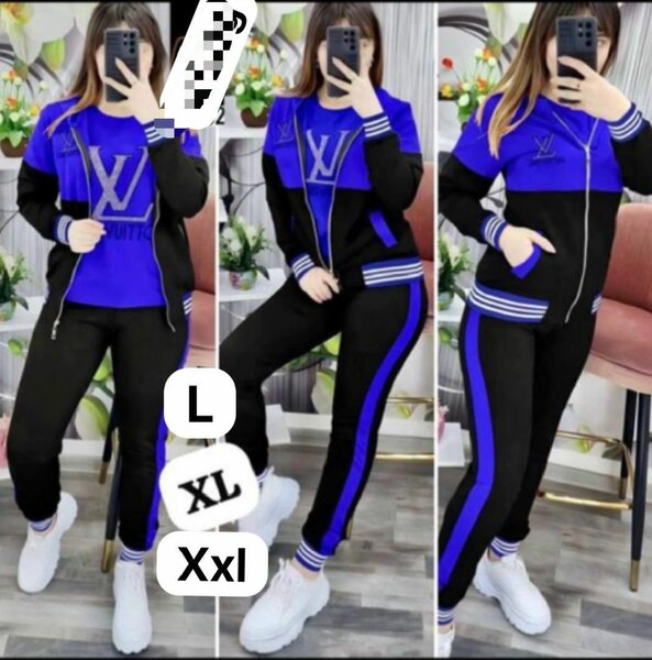 Women 3pcs joggers and Cardigan