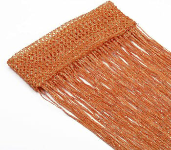 Rideau à fils décoratifs orange