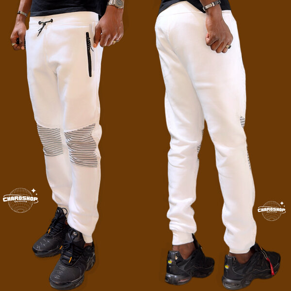 Pantalon de jogging blanc homme