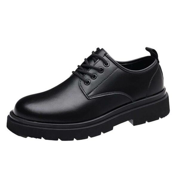 Chaussures Derby en Cuir Noir