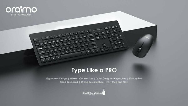 ORAIMO - Combo clavier/souris SmartOffice Wireless OF-KK30
